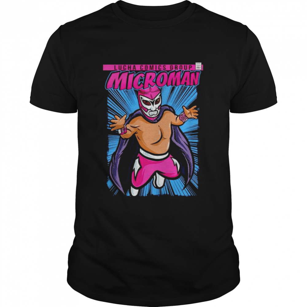 lucha comics group Microman shirt