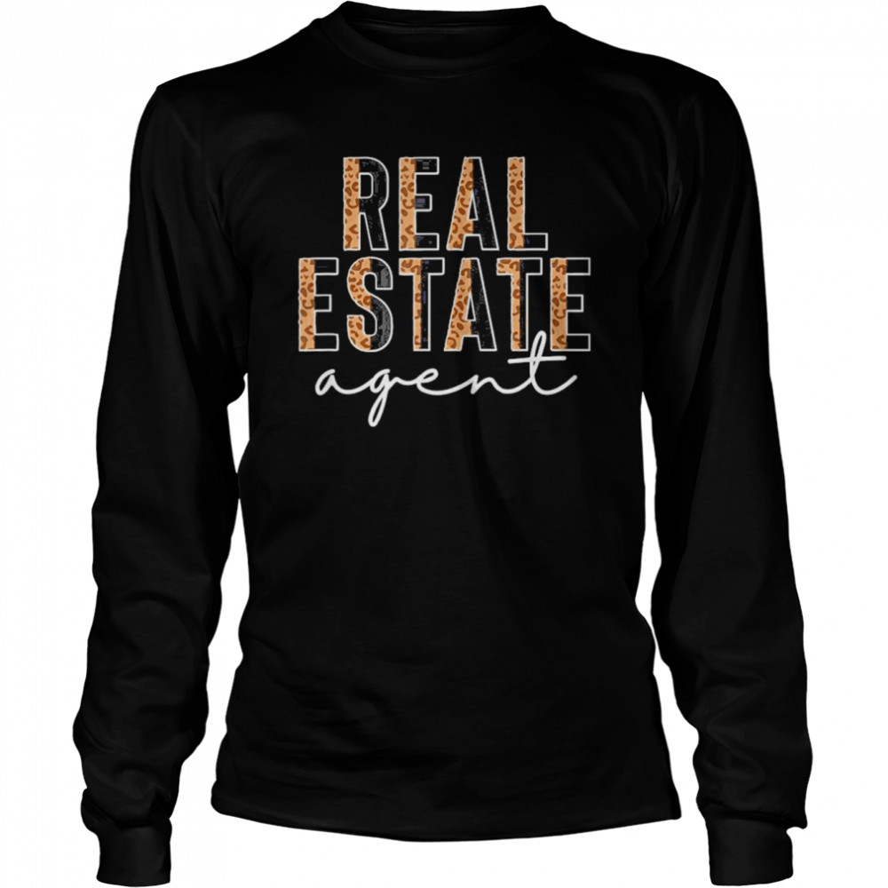 Real Estate Agent’s Cheetah Leopard Home Seller  Long Sleeved T-shirt