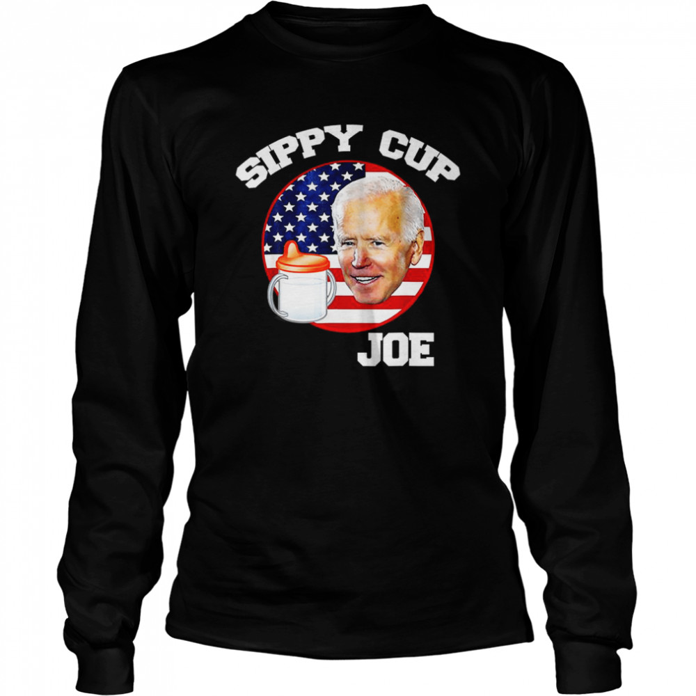 Sippy Cup Joe Biden Funny Political T- Long Sleeved T-shirt