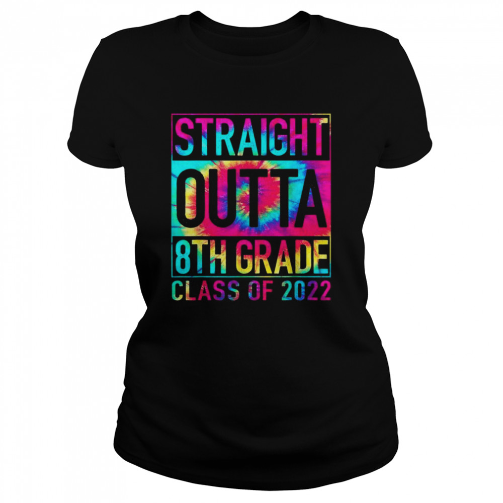 Straight Outta Eighth Grade Graduation Class Of 2022 Premium T- Classic Women's T-shirt