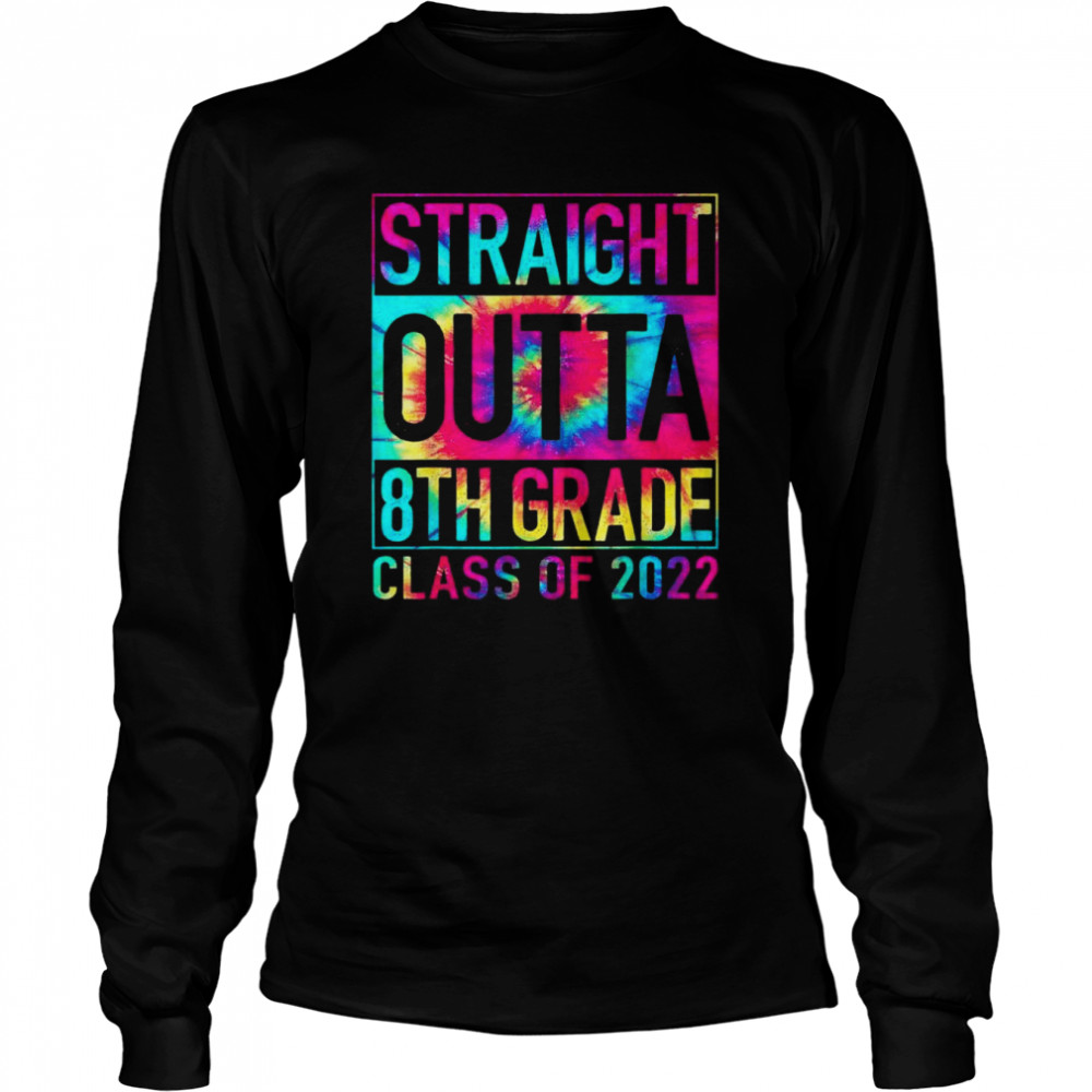 Straight Outta Eighth Grade Graduation Class Of 2022 Premium T- Long Sleeved T-shirt