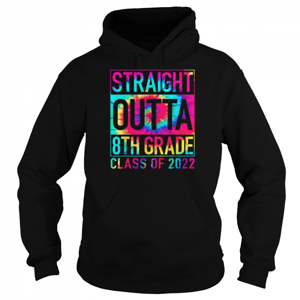 Straight Outta High School Class Of 2022 Graduation T-shirt Unisex Hoodie
