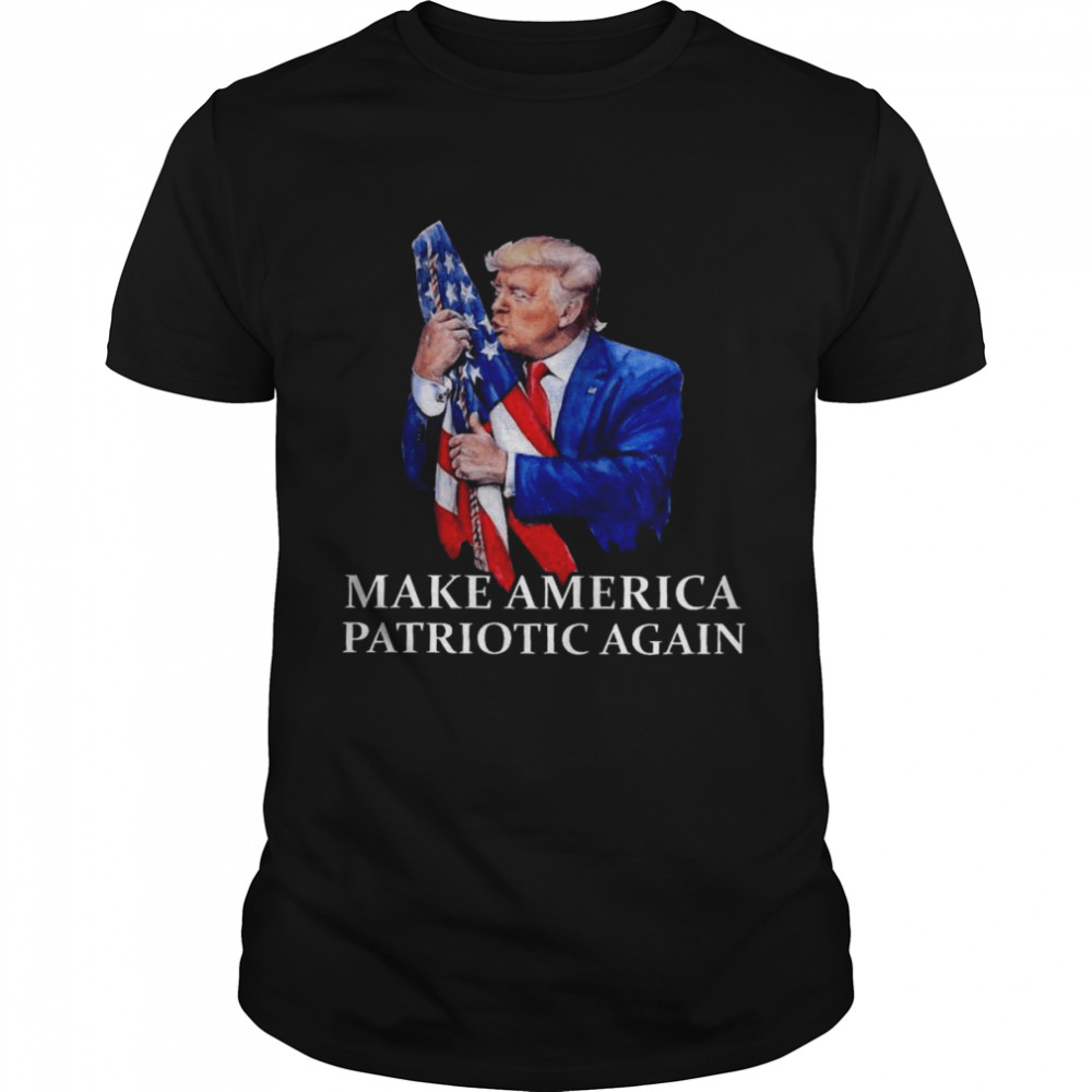 Donald Trump Kiss American flag make America patriotic again shirt