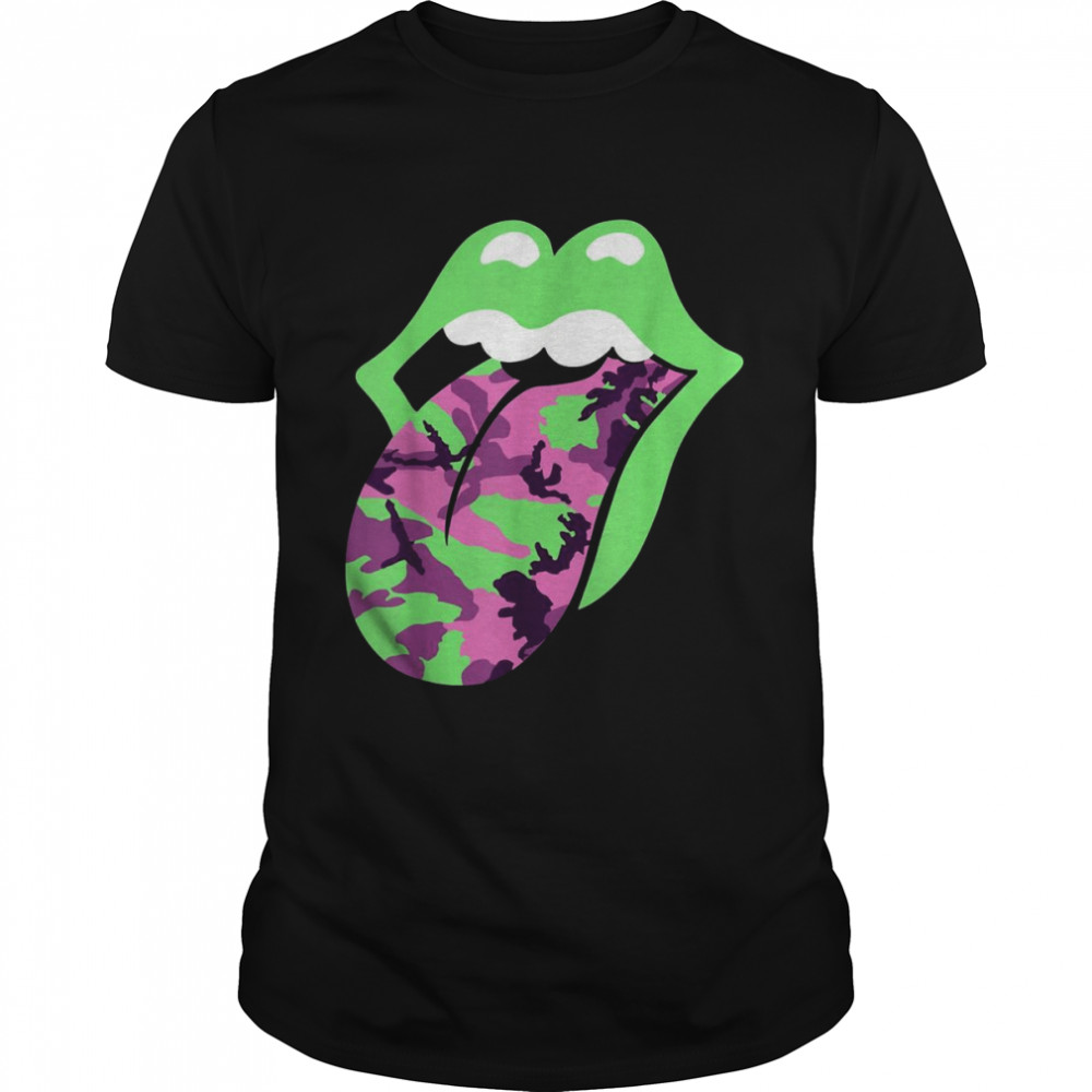 Rolling Stones Pink Camo TongueShirt Shirt