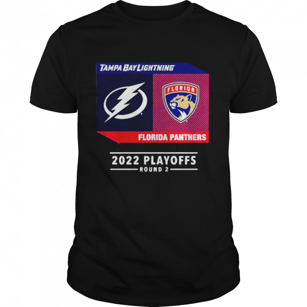 2022 Playoffs Round 2 Lightning vs Panthers Match-up Tee Shirt