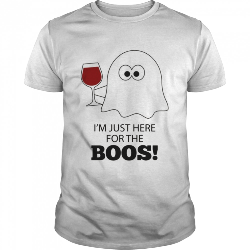 I’m Just Here for the Boos Lustiger HalloweenWein Langarm shirt Classic Men's T-shirt