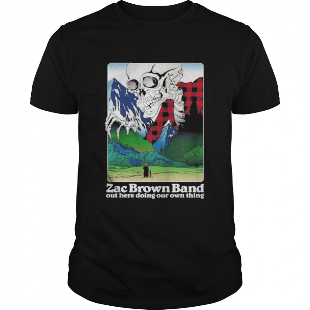Skeleton Zac Brown Badn out here doing our own thing shirt Classic Men's T-shirt