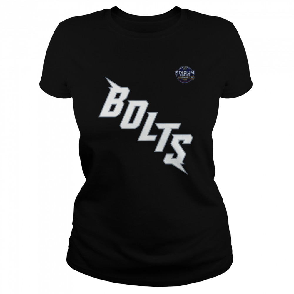 Tampa Bay Lightning Branded 2022 NHL Stadium Series Primary Logo T- Classic Women's T-shirt