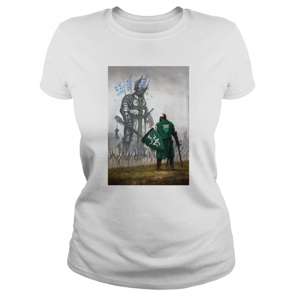 The dark knight against the greek god original shirt Classic Women's T-shirt