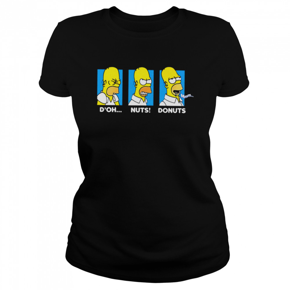 The Simpson D’oh Nuts Donuts shirt Classic Women's T-shirt