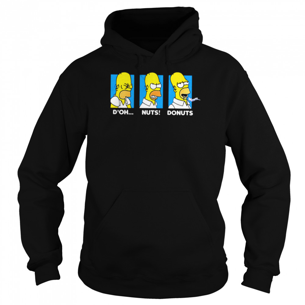 The Simpson D’oh Nuts Donuts shirt Unisex Hoodie