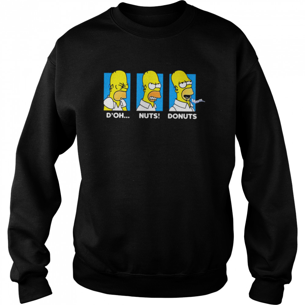 The Simpson D’oh Nuts Donuts shirt Unisex Sweatshirt