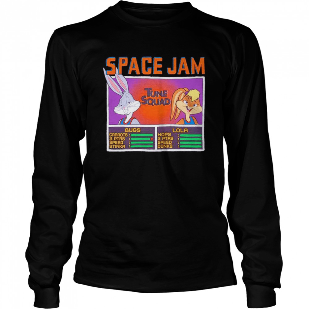 Tune Squad Jam Bugs And Lola shirt Long Sleeved T-shirt