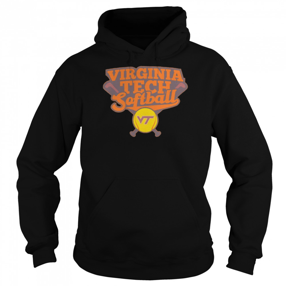 Virginia Tech Hokies Softball logo shirt Unisex Hoodie