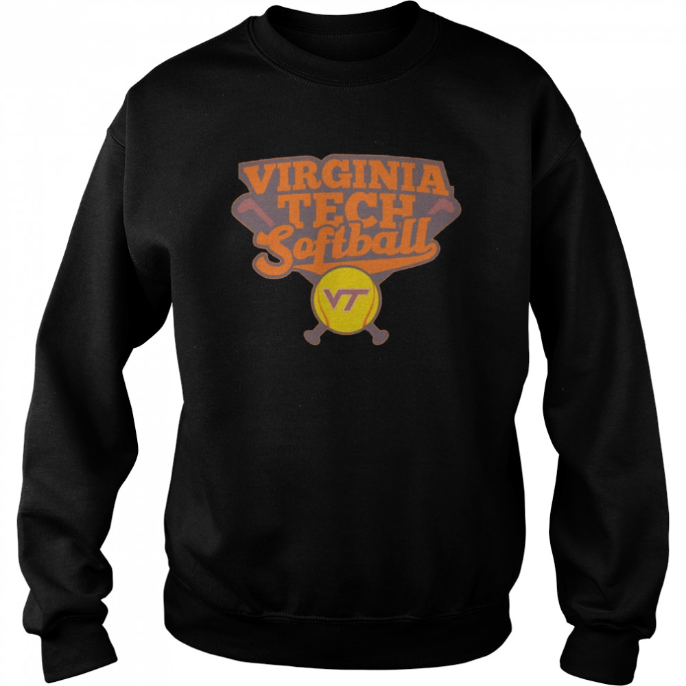 Virginia Tech Hokies Softball logo shirt Unisex Sweatshirt
