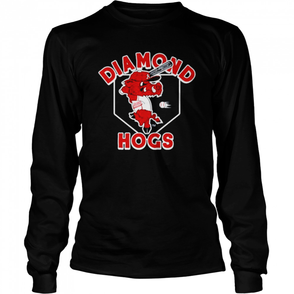 Arkansas Razorbacks diamond hogs shirt Long Sleeved T-shirt