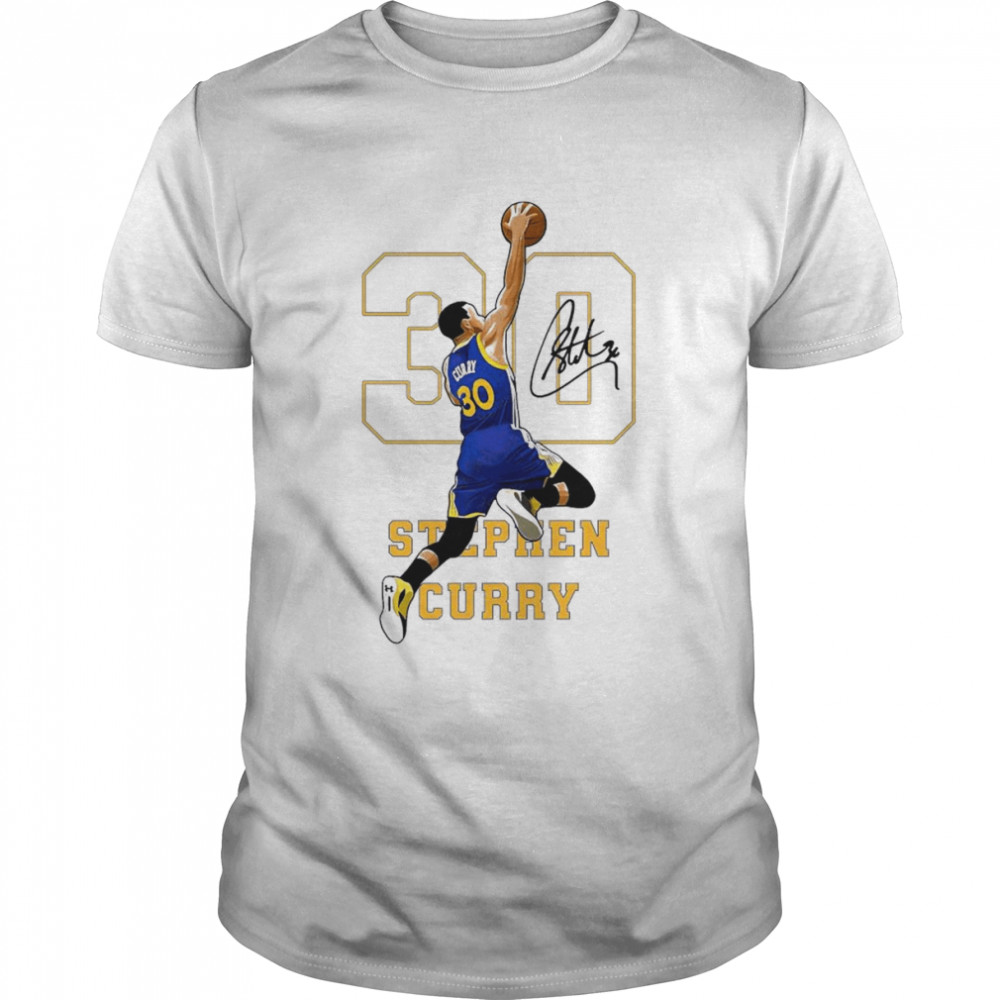 30 Stephen Curry Golden State Warriors Dunk Basketball Shirt