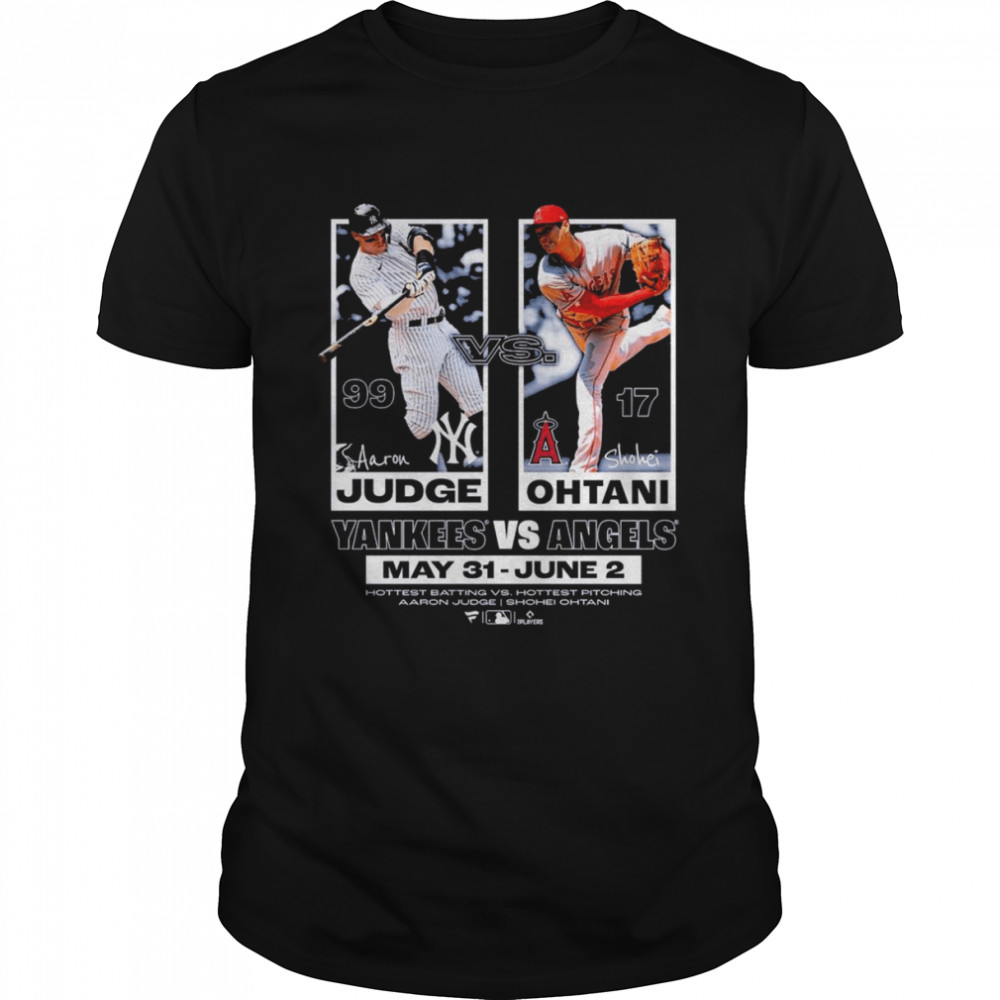 Aaron Judge Yankees vs. Shohei Ohtani Angels Shirt