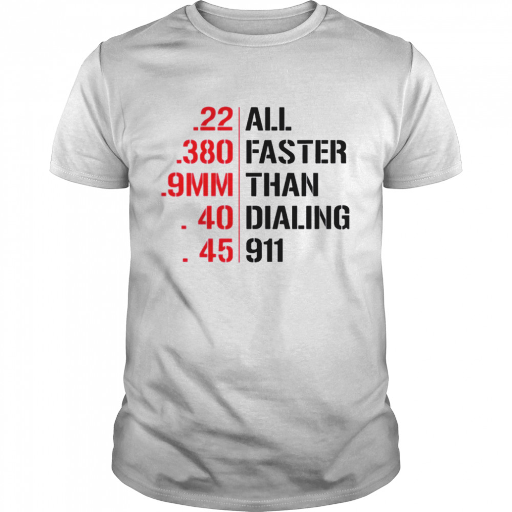 All Faster Than Dialing 911 End Gun Violence Uvalde  Classic Men's T-shirt