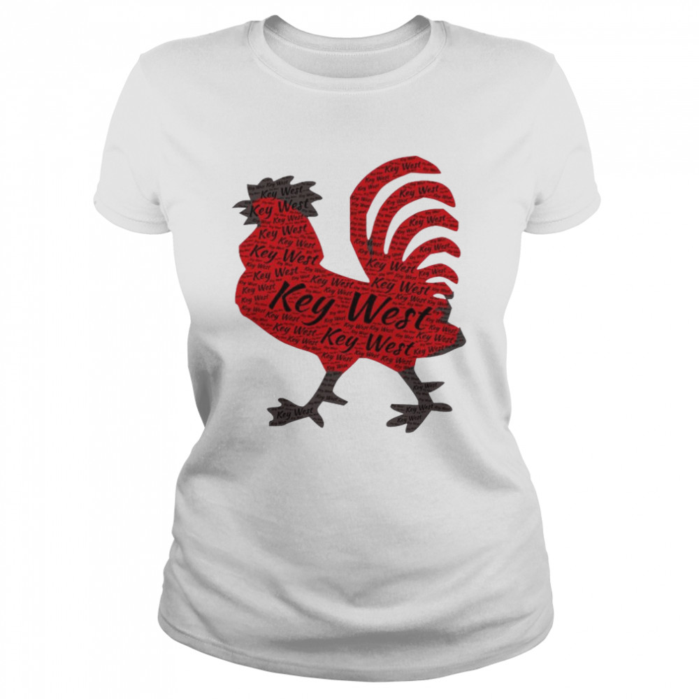 GGT Enlarged Key West Chicken Route One Souvenir  Classic Women's T-shirt
