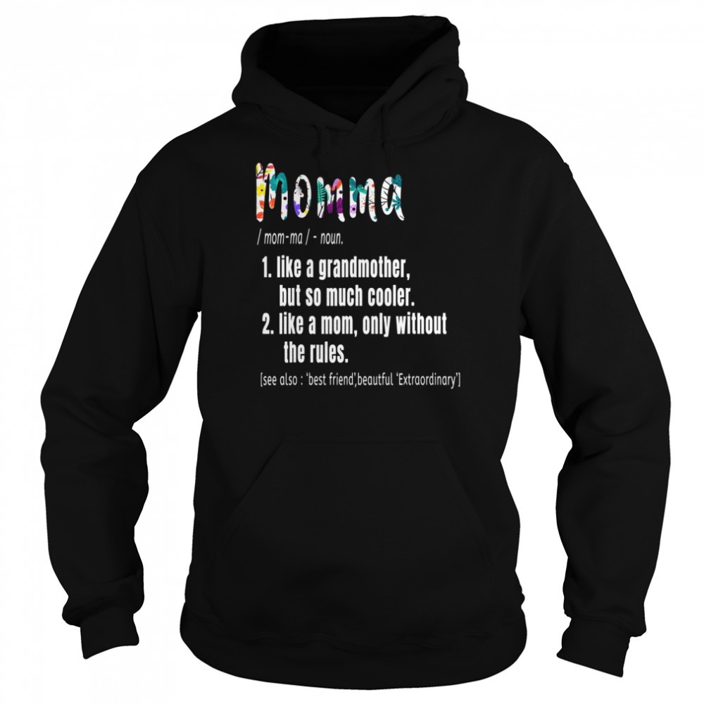Momma Definition Mother’s Day & Birthday Grandmother Unisex Hoodie