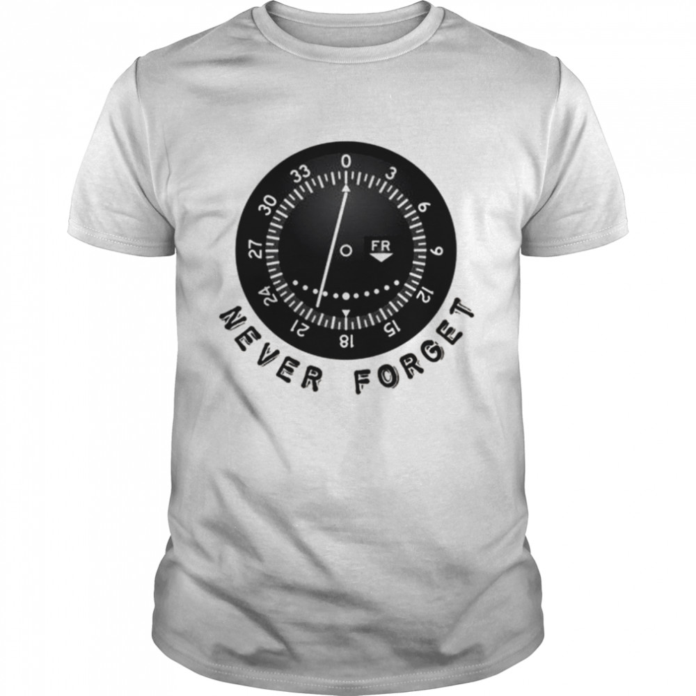 VOR OBS CDI Aviation Navigation Indicator NEVER FORGET  Classic Men's T-shirt