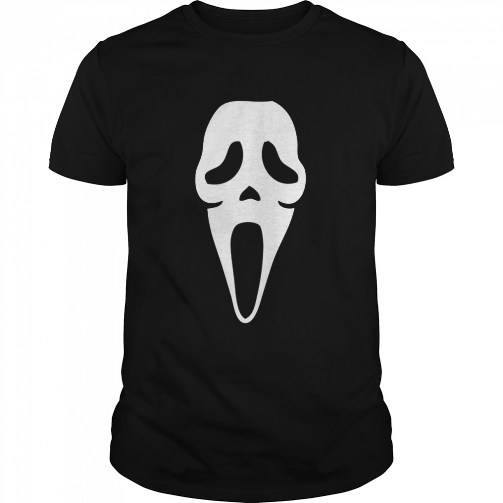 Halloween Ghost Spooky Face Scream Mask Face Shirt