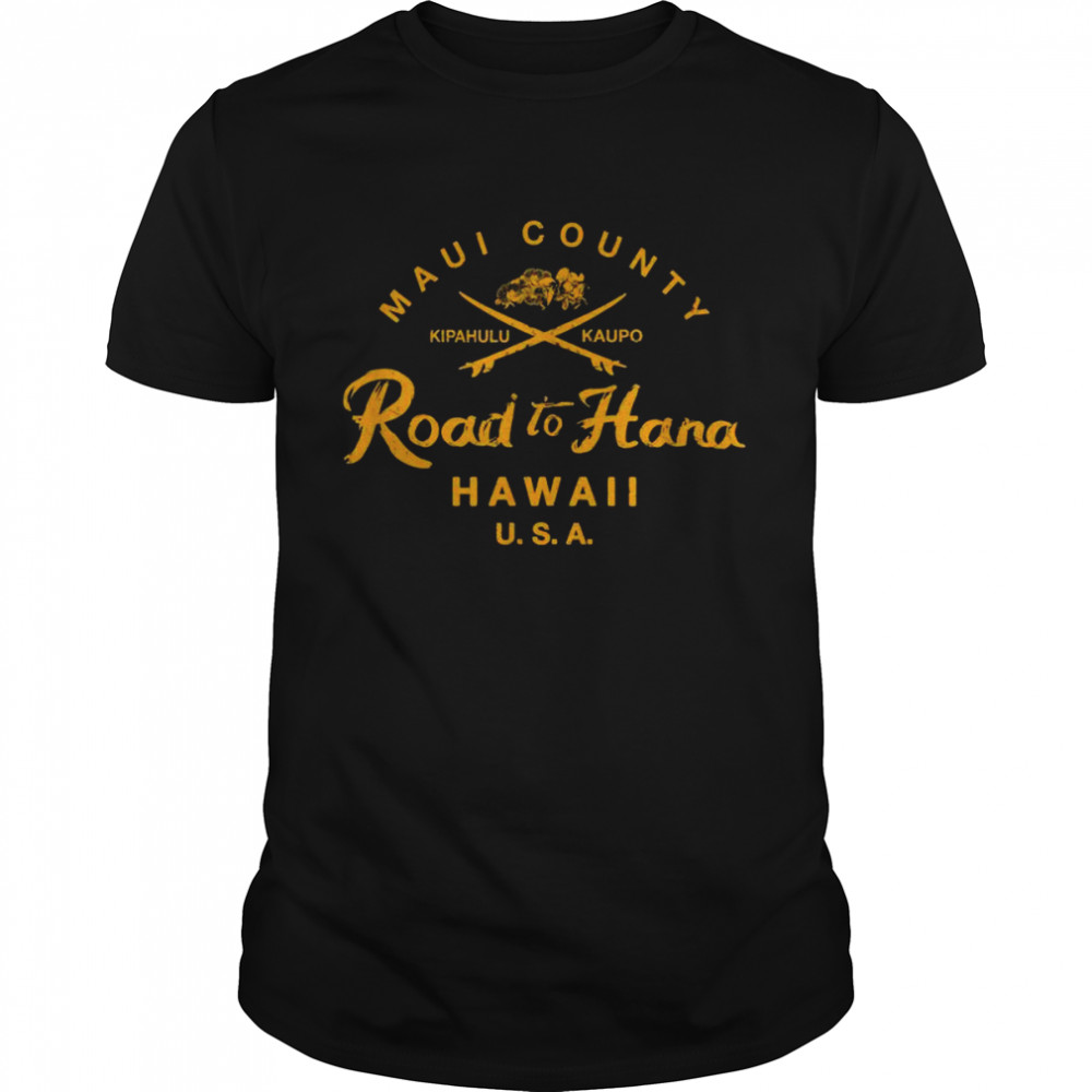 Hawaii The Road to Hana Maui Hawaiian Vintage Shirt