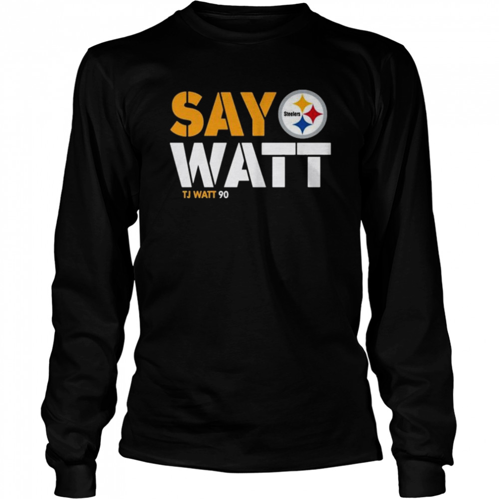 Pittsburgh Steelers Youth Nike #90 Say Watt Short Sleeve T-Shirt