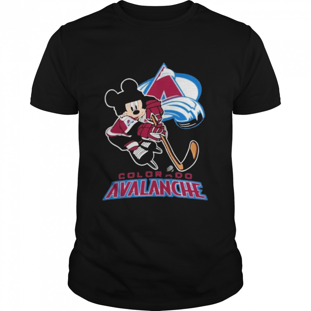 Colorado Avalanche Mickey Mouse Disney Hockey Stanley Cup Champions Shirt