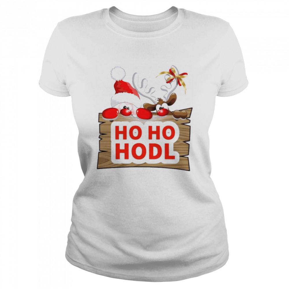 Crypto I Survived The Crypto Winter Ho Ho HODL  Classic Women's T-shirt