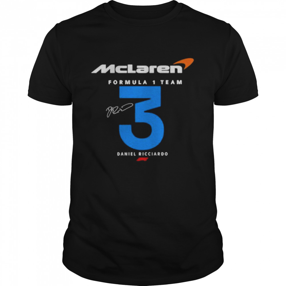 Mclaren F1 Team 2022 Daniel Ricciardo Car Racing T-Shirt
