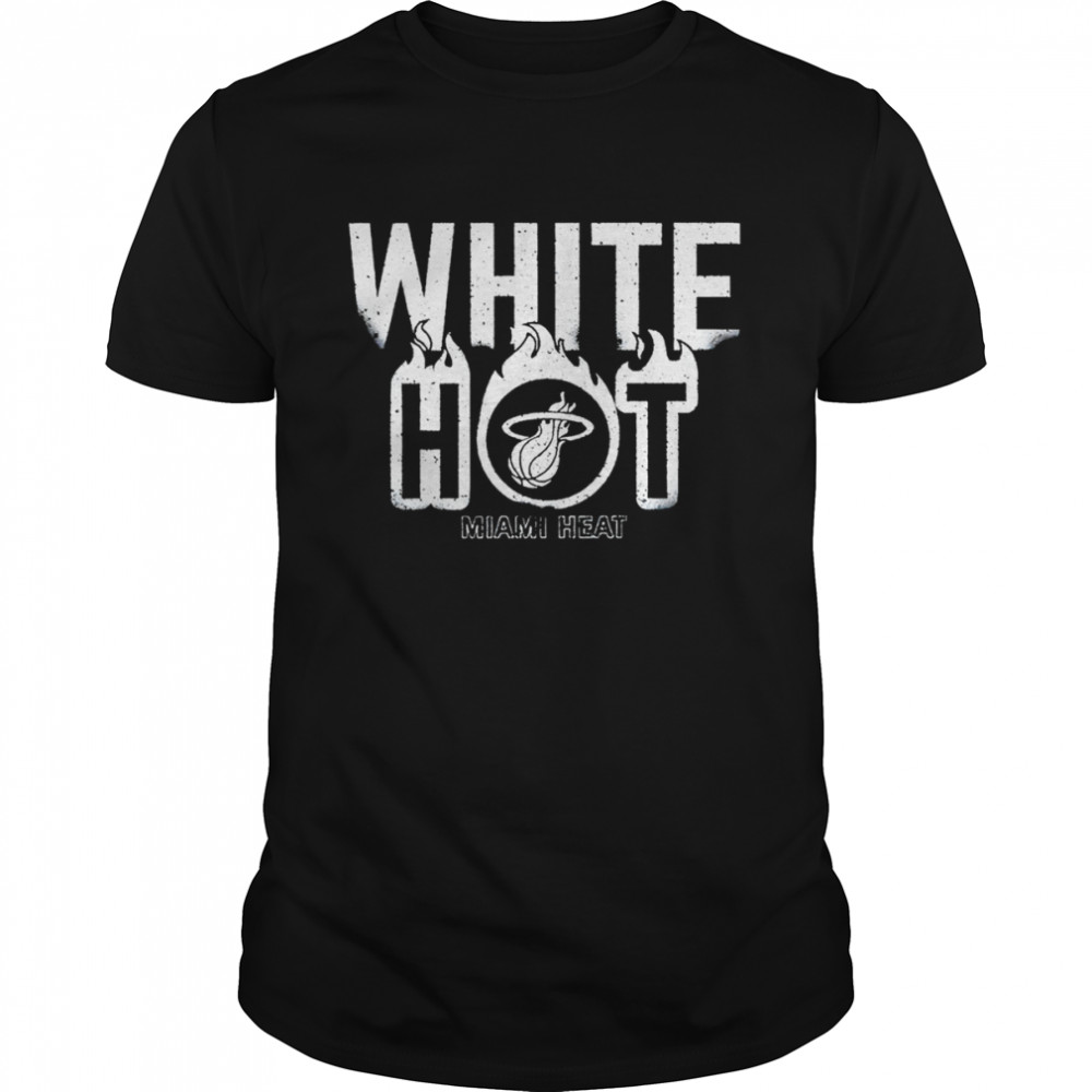 Miami Heat White Hot logo 2022 T-shirt