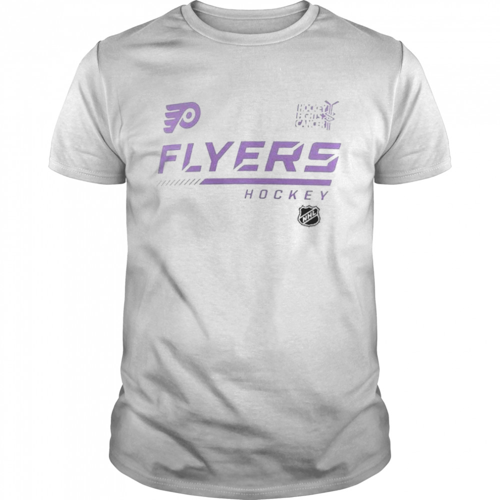 Philadelphia Flyers Fanatics Branded NHL Hockey Fights Cancer Shirt