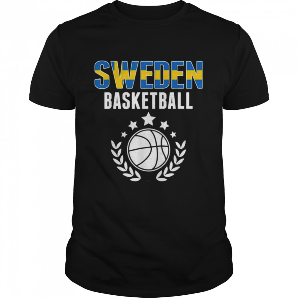 Sweden basketball lovers jersey swedish flag summer sports shirt