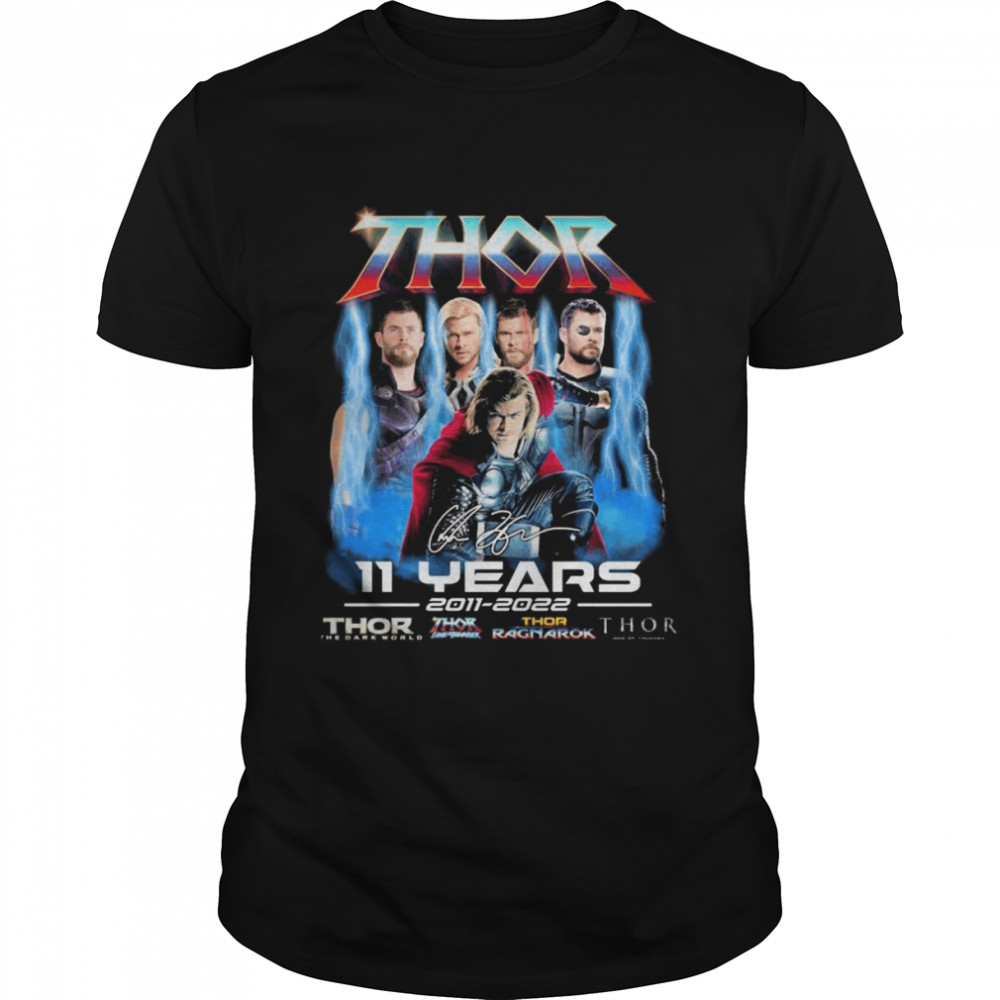 Thor 11 Years 2011-2022 Signatures Shirt