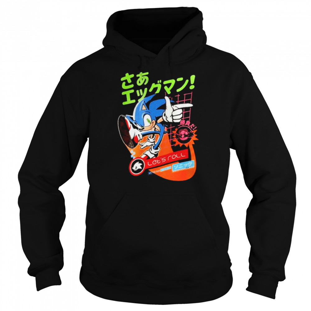 Sonic the Hedgehog with Kanji Shirt - Trends Bedding