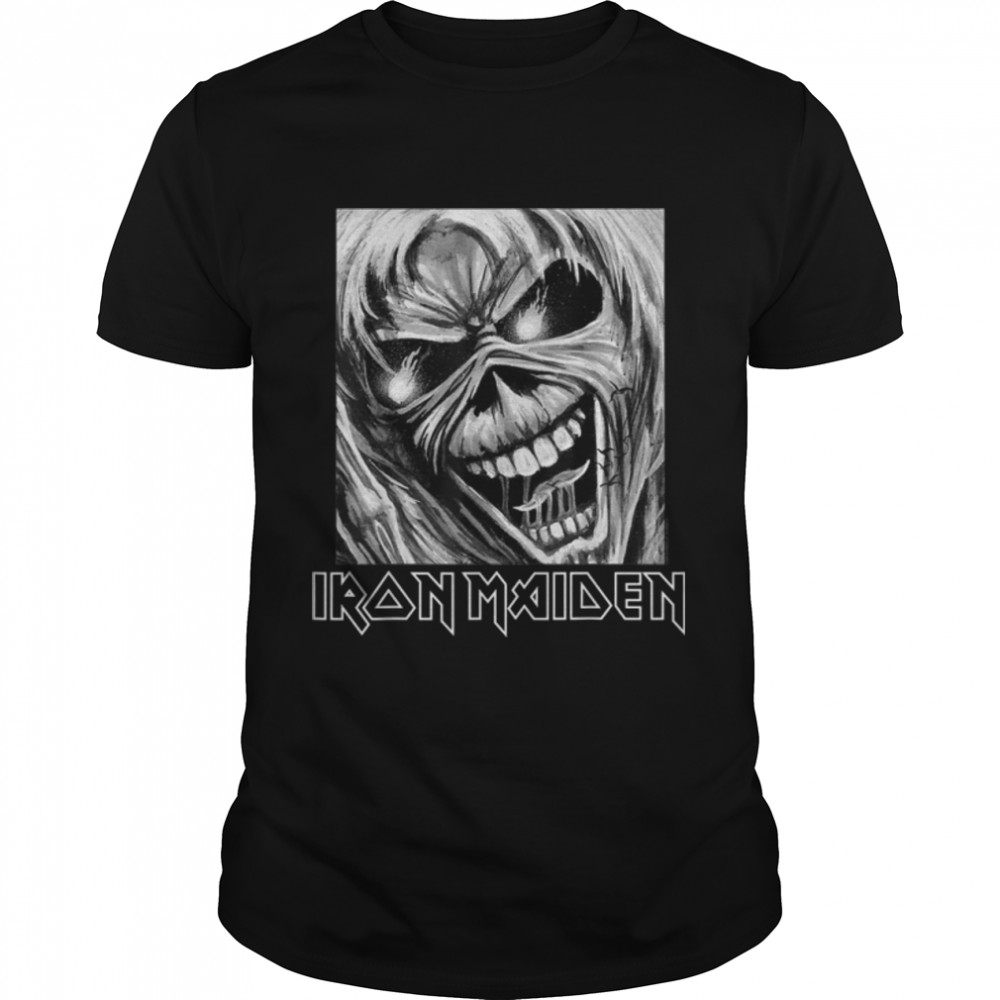 Iron Maiden - Boxed Face Eddie Number of the Beast T-Shirt B09W69Y2HK
