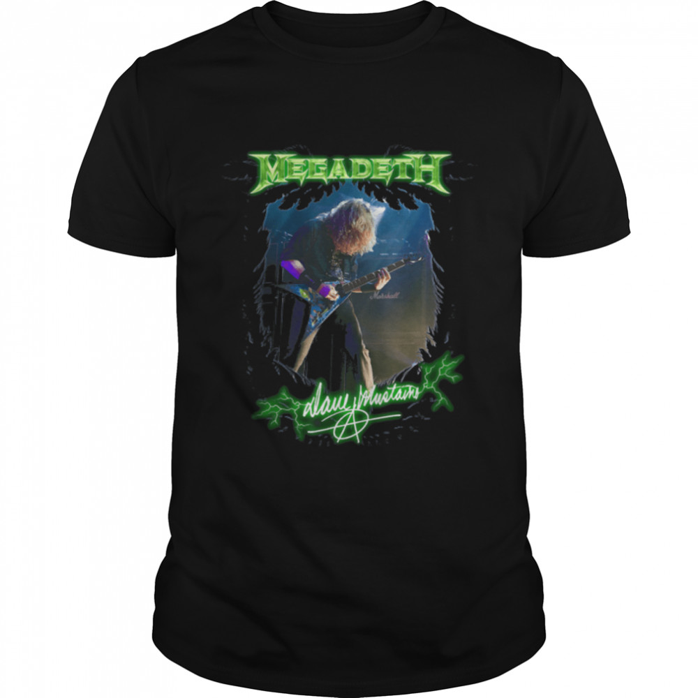 Megadeth - Dave Guitar T-Shirt B09ZPY1NX9