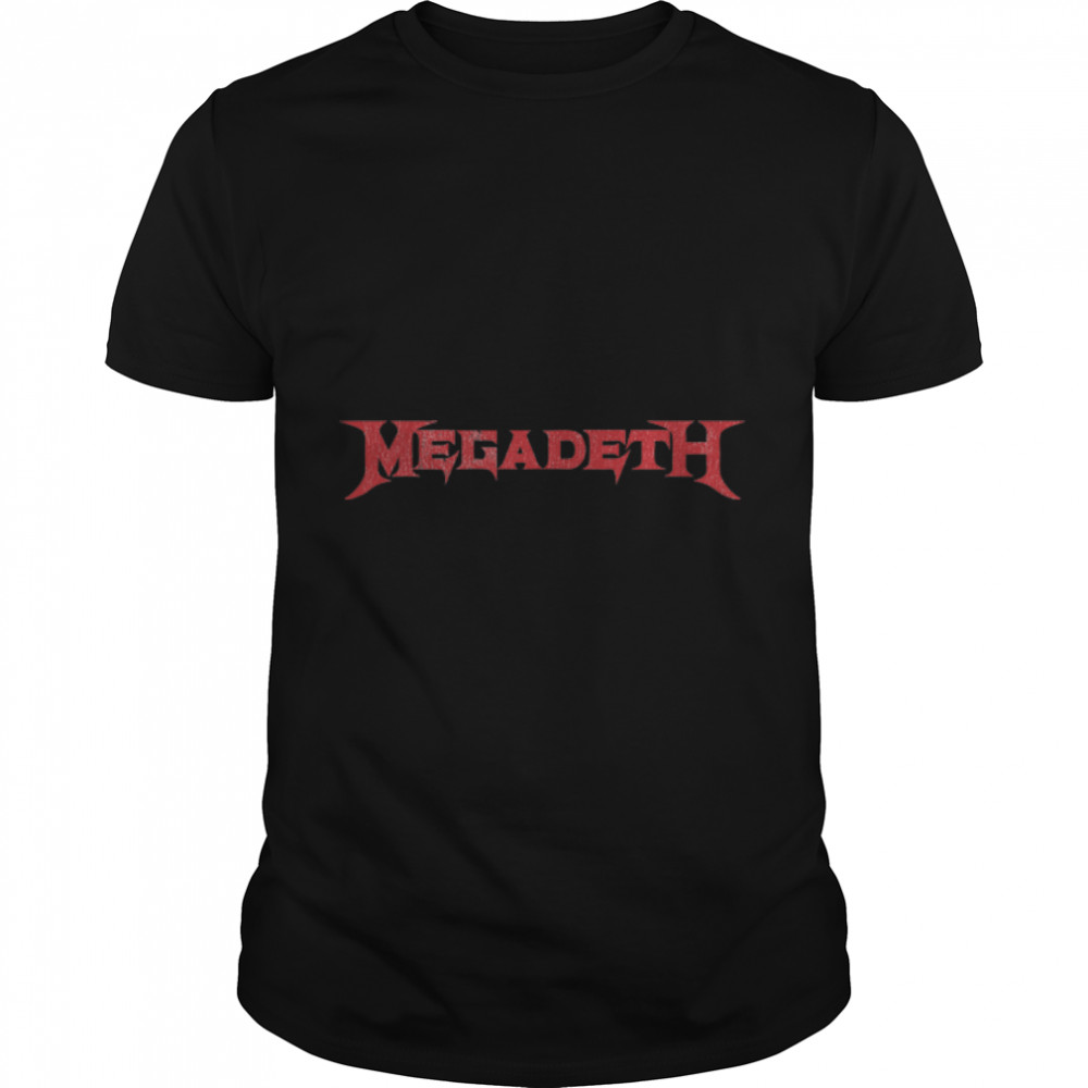 Megadeth – Distressed Red Logo T-Shirt B09Q89LST8