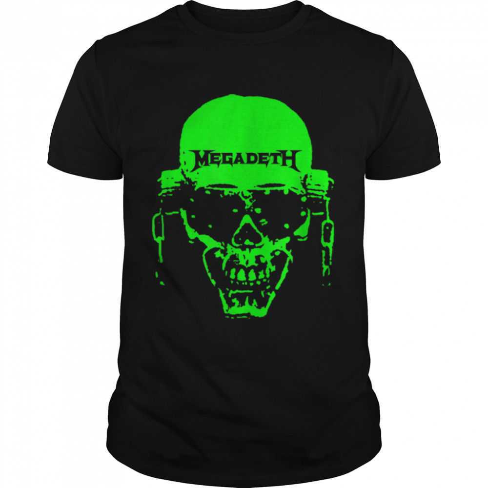 Megadeth – Neon Green Vic Skull T-Shirt B09Q4JHHFY