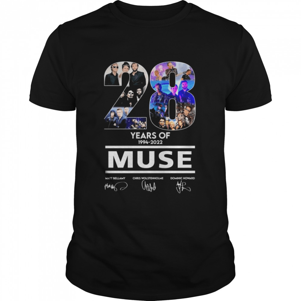 28 Years Of Muse 1994-2022 Signatures Shirt