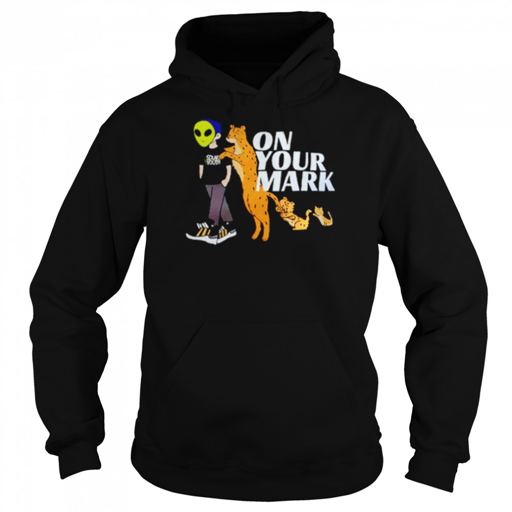 Alien And Panther On Your Mark  Unisex Hoodie