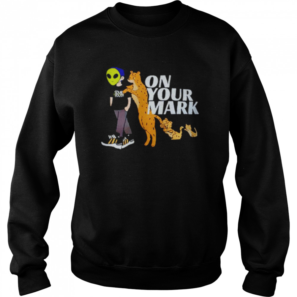 Alien And Panther On Your Mark  Unisex Sweatshirt