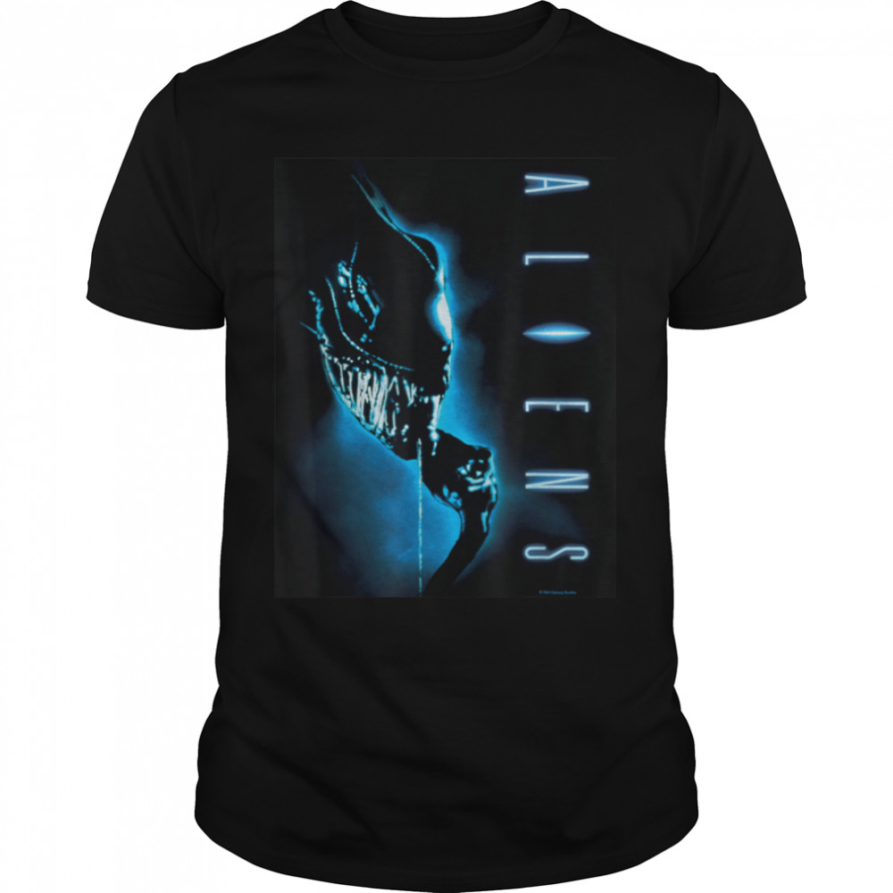Aliens Xenomorph Retro Movie Poster T-Shirt B09VLKL58M