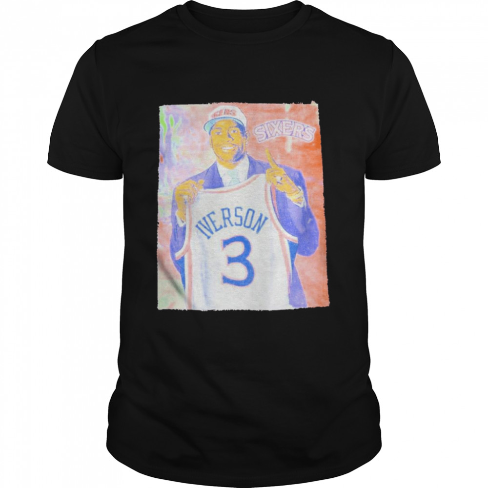 Allen Iverson NBA Draft Day Colorwash Shirt