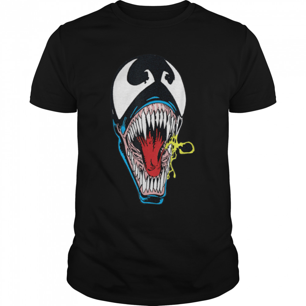 Marvel Venom Retro Comic Big Face T-Shirt B09MZVPTQP