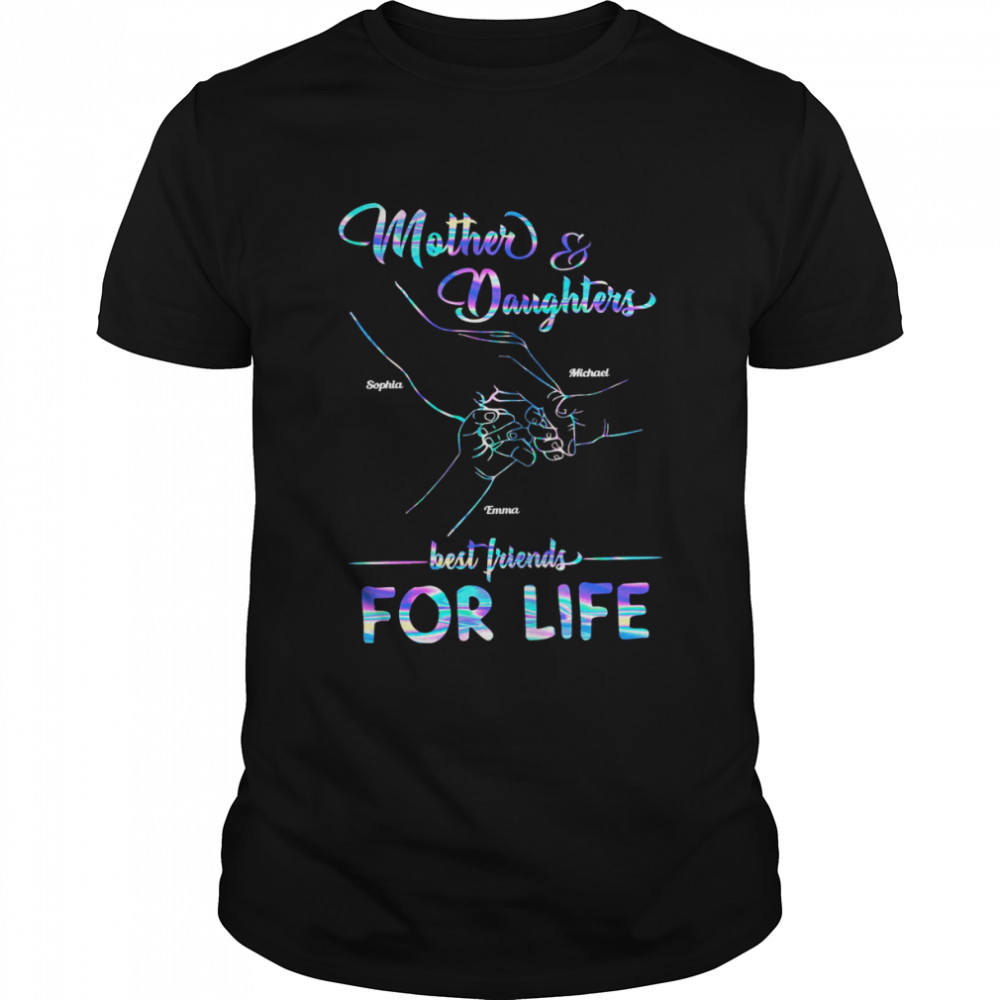 Mother And Her Children Best Friend For Life Personalized  Classic Men's T-shirt