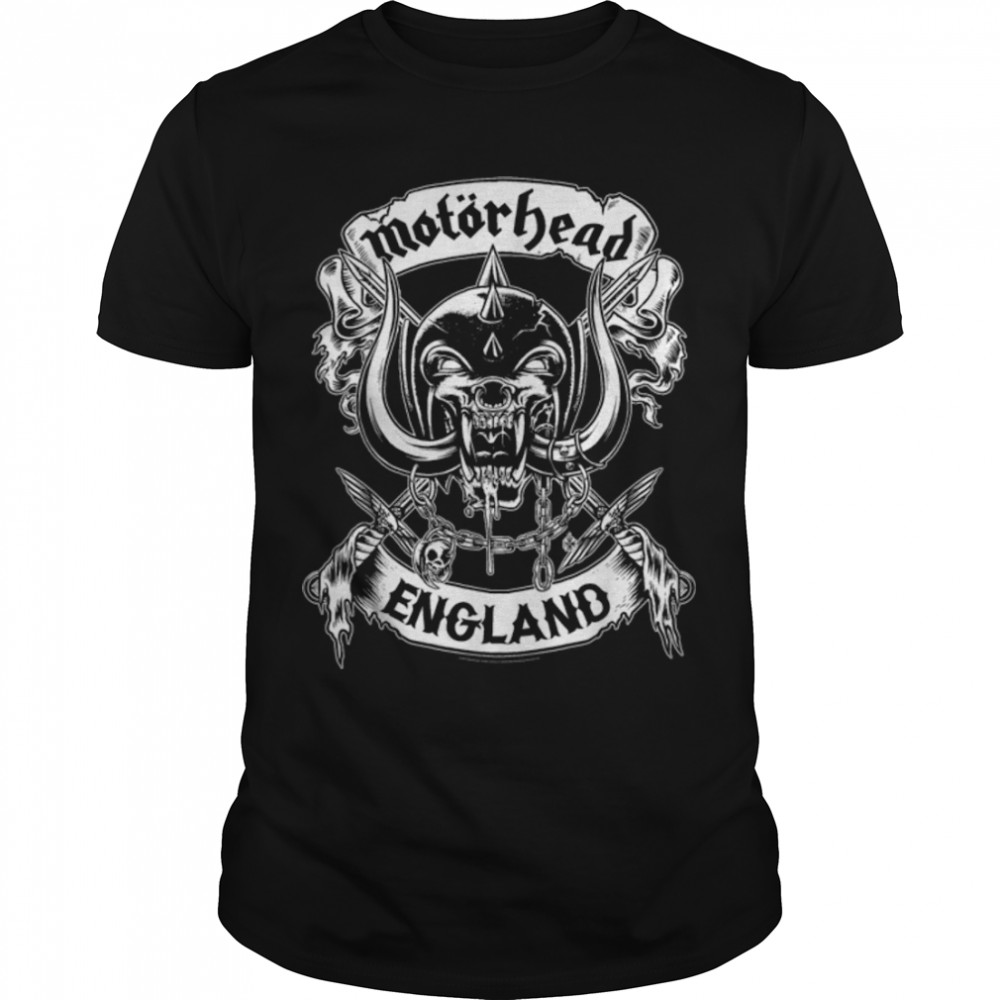 Motörhead - England Crossed Swords T-Shirt B07Z12JBTZ