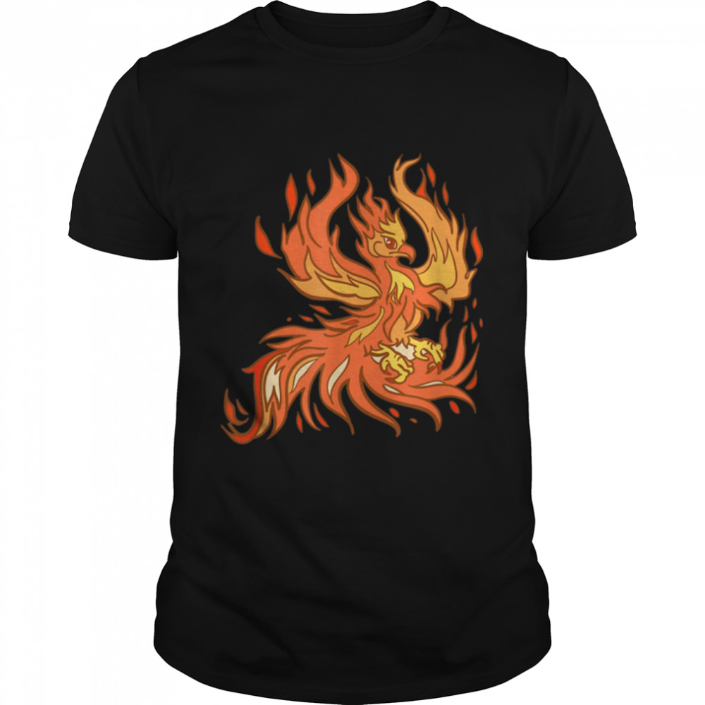 Phoenix Firebird Ashes Rejuvenation Symbolic Mythical Bird T-Shirt B09N1QGRT8